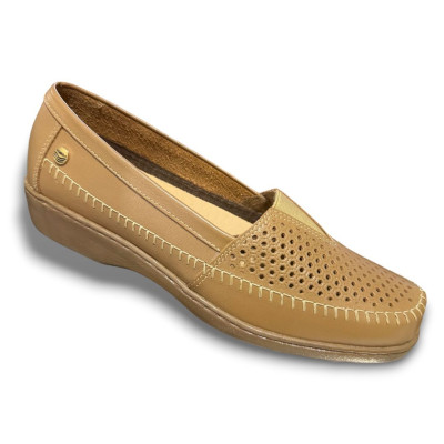 Romulo Casual Cuero Coffee Mujer Ref 3807